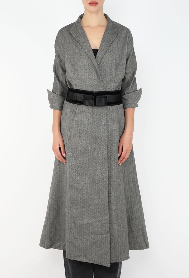 Chloé 2001 Herringbone Belted Coat - 3