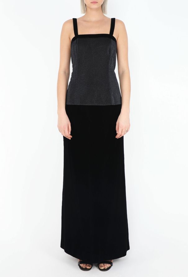 Saint Laurent '90s Iridescent Lurex Gown Ensemble - 4