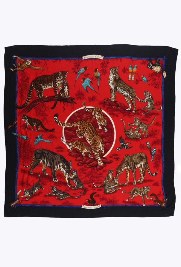 Hermès 2012 Tendresse Féline Cashmere Shawl - 2