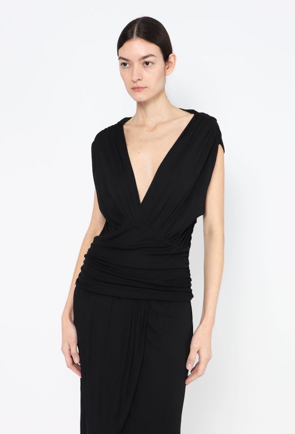 Prada Early 2000s Pleated Draped Dress - 1