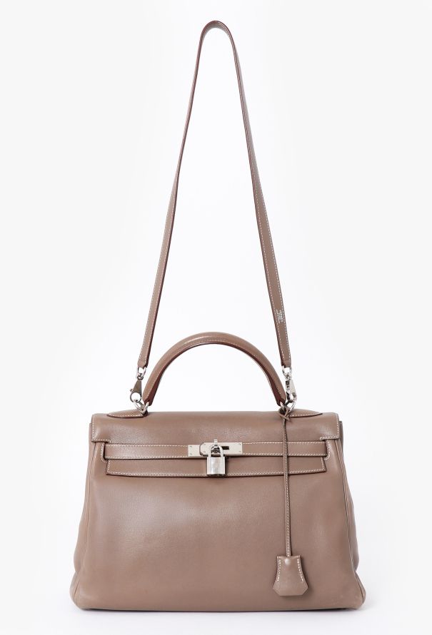 Hermès Etoupe Swift Kelly 32 Retourné - 2