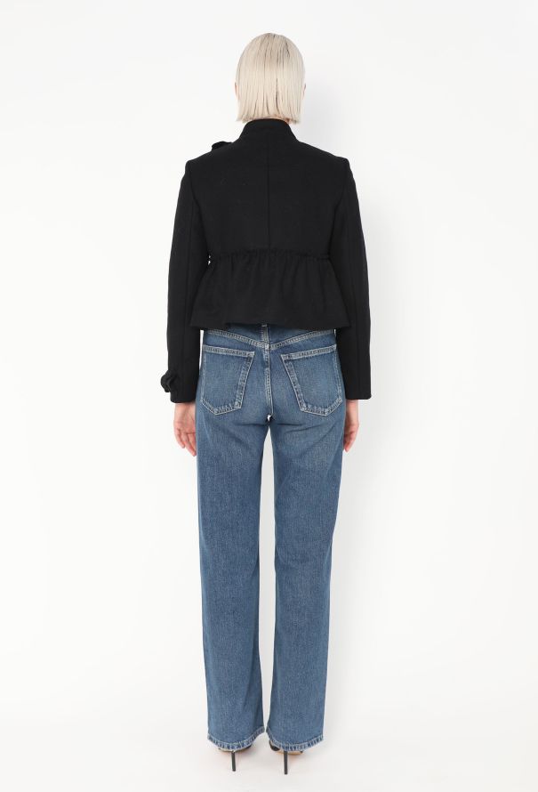 Valentino Bow Appliqué  Wool Jacket - 4