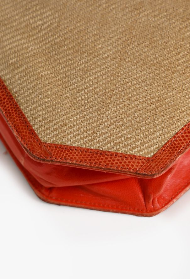 Bottega Veneta '80s Limited Edition Leather and Raffia Bag - 10