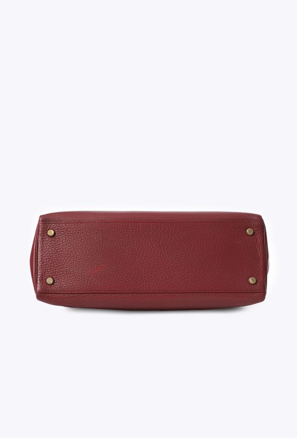 Hermès Vintage Rouge H Clémence Kelly Retourné 32 - 8