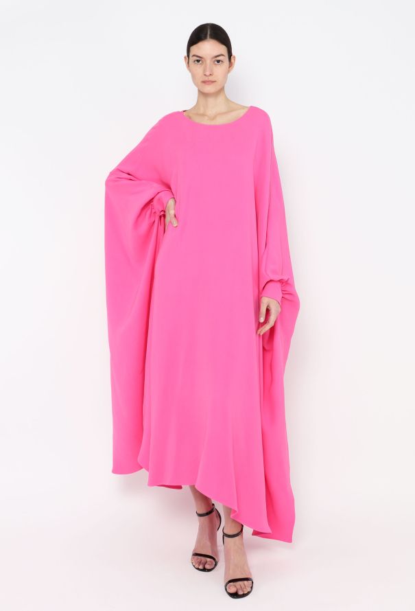 Valentino 2022 Asymmetrical Silk Kaftan - 1