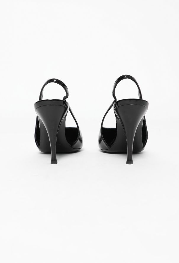 Saint Laurent Pre-Fall 2021 Patent Slingbacks - 6