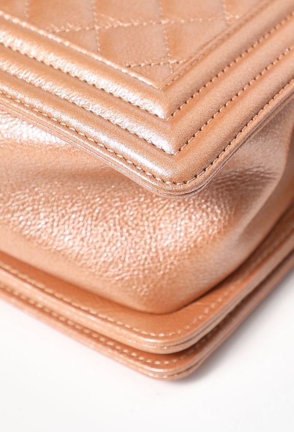 Chanel Rose Gold Medium Boy Bag - 10 Chanel Rose Gold Medium Boy Bag - 10