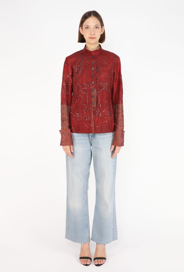 Dries Van Noten Paisley Sequin Jacket, S/S 1998 - 3