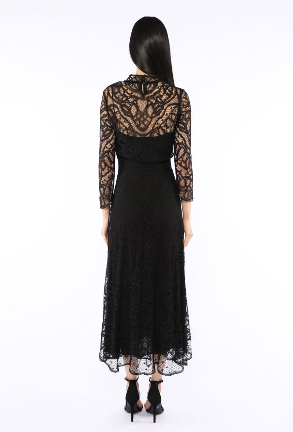 Dior Silk Lace Sheath Dress - 4