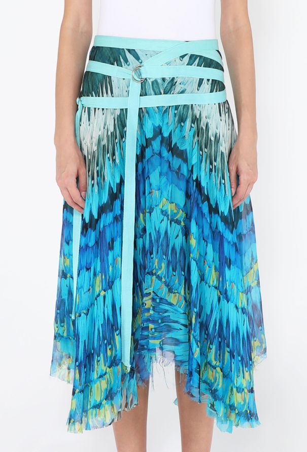 Alexander McQueen 'Irere' Feather Printed Skirt, S/S 2003 - 3
