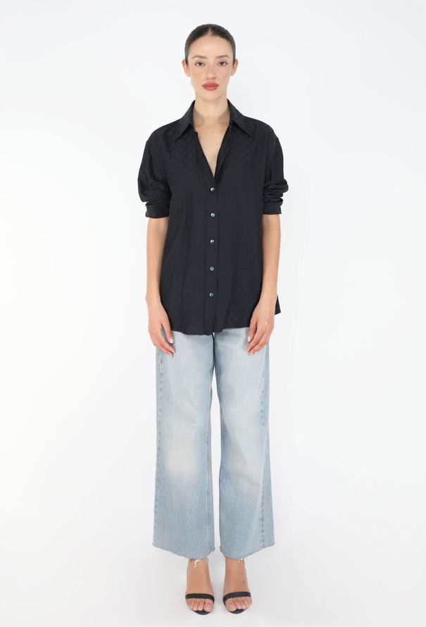 Gucci 1998 Monogram Cotton Shirt - 3