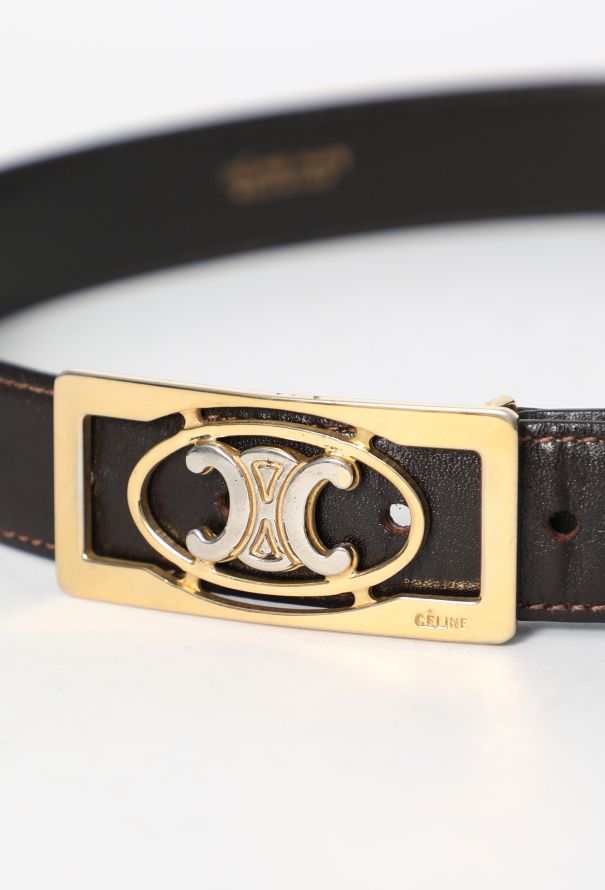 Céline Vintage Triomphe Emblem Belt - 4
