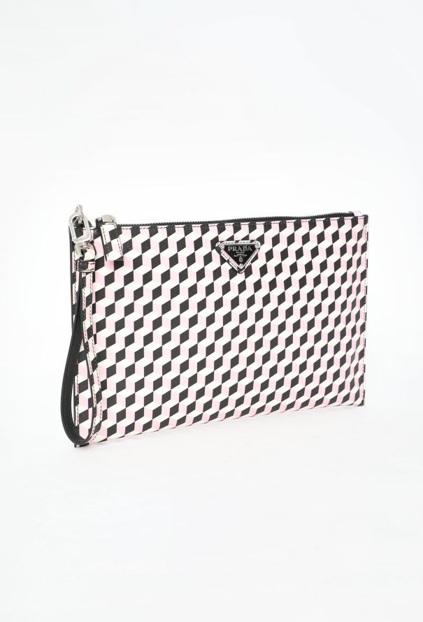 Prada Printed Saffiano Clutch - 2 Prada Printed Saffiano Clutch - 2