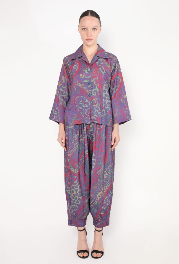 Saint Laurent Vintage Paisley Harem Ensemble - 1