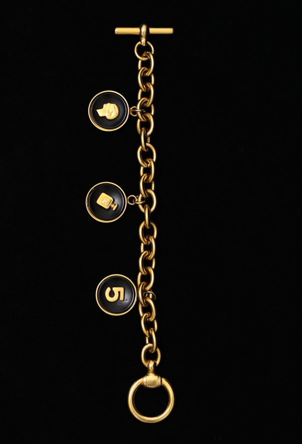 Chanel Vintage Amati Emblem Charm Bracelet - 3 Chanel Vintage Amati Emblem Charm Bracelet - 3