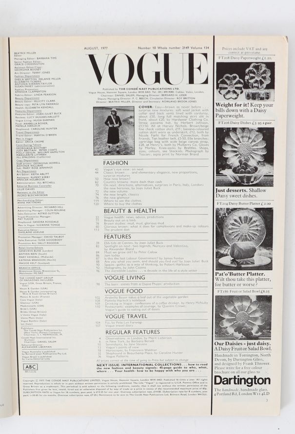 VOGUE UK 1977 Beatrix Miller Double Issue - 6 VOGUE UK 1977 Beatrix Miller Double Issue - 6