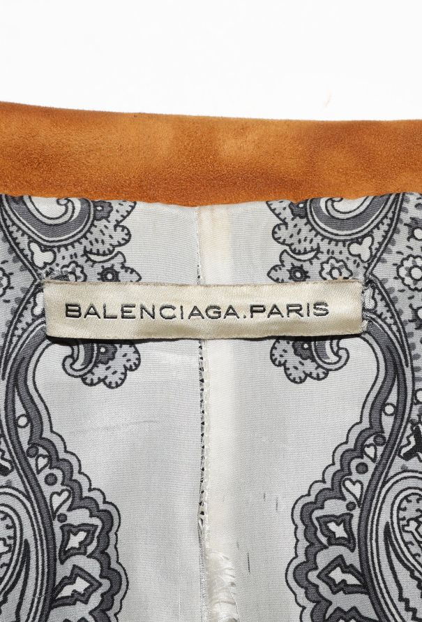 Balenciaga S/S 2006  Suede Bomber Jacket - 7 Balenciaga S/S 2006  Suede Bomber Jacket - 7