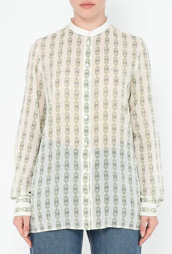 Céline Triomphe Chainlink Blouse - 1