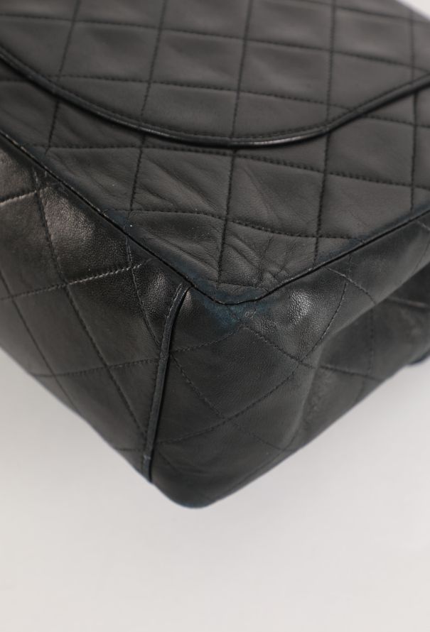 Chanel Vintage Black Jumbo Timeless Bag - 9
