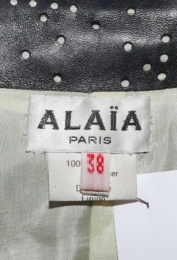 Alaïa Perforated Leather Trench Coat, S/S 1989 - 7