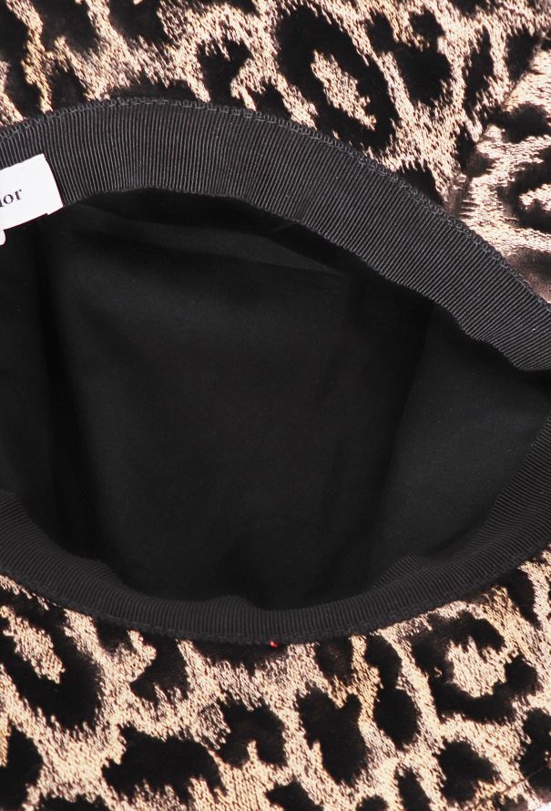 Dior 2021 Velvet Leopard Bucket Hat - 4 Dior 2021 Velvet Leopard Bucket Hat - 4