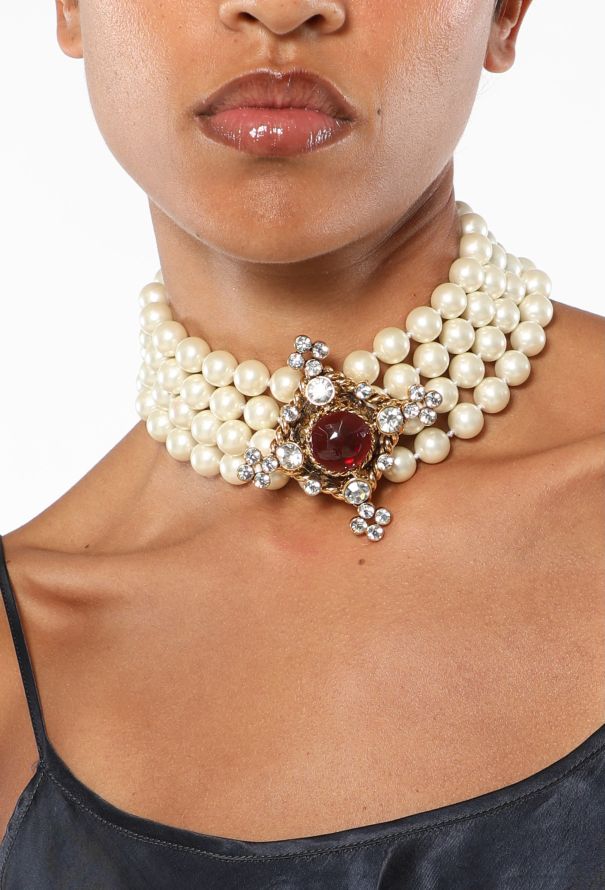 Chanel Byzantine Pendant Brooch Castellane, 1980s - 4