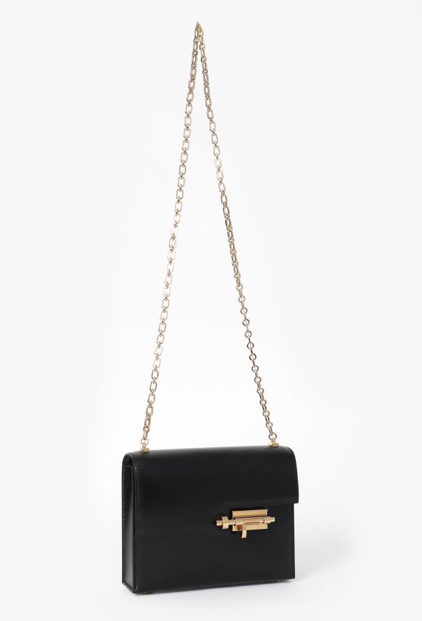 Hermès Mini Black Box Verrou Chain Bag - 2