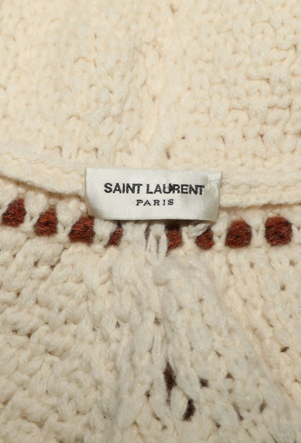 Saint Laurent 2016 Fringe Knit Poncho - 6 Saint Laurent 2016 Fringe Knit Poncho - 6