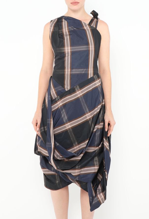 Vivienne Westwood '90s Anglomania Plaid Taffeta Dress - 2