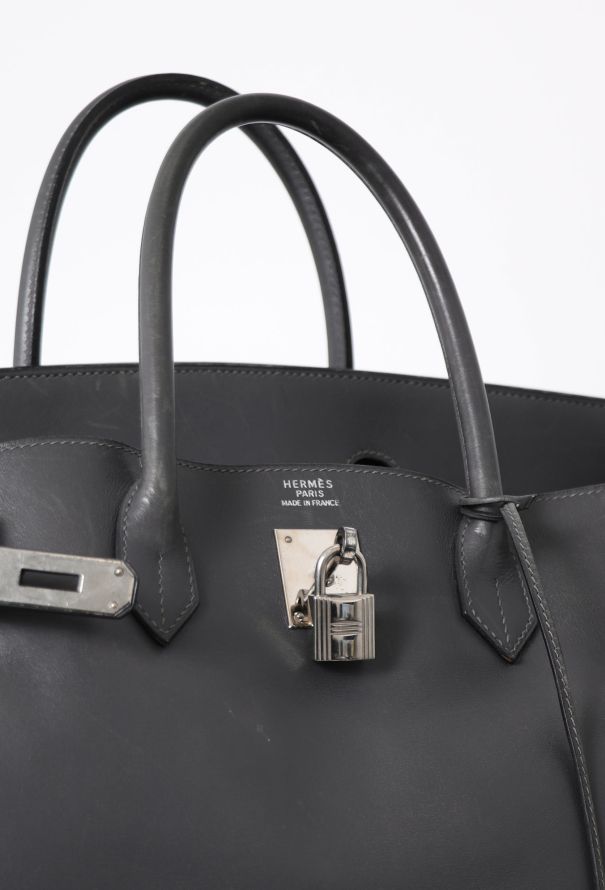 Hermès Dark Grey Box Birkin 40 - 12