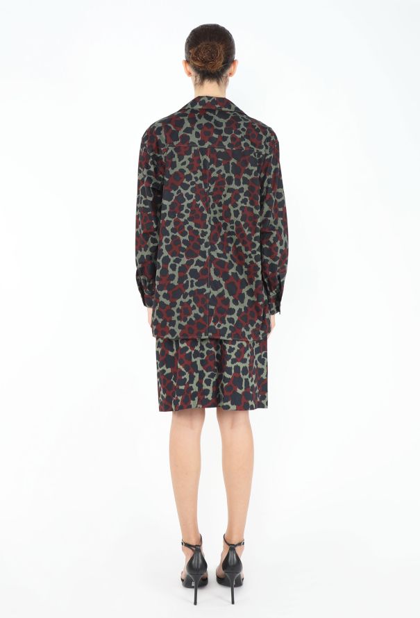 Saint Laurent '80s Camouflage Printed Ensemble - 7