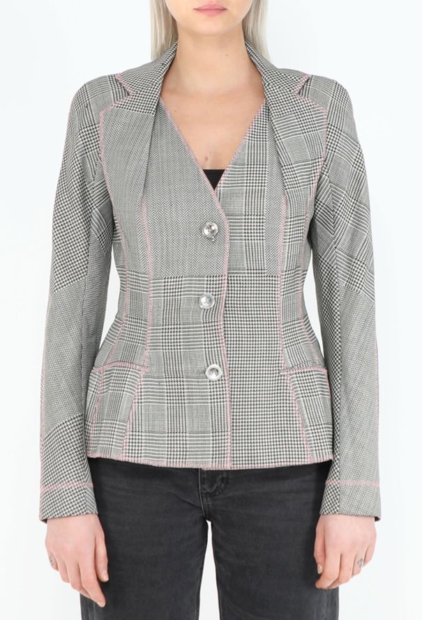 Dior 2005 Houndstooth Bar Jacket - 1