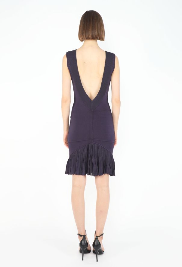 Alaïa S/S 1990 Pleated Bodycon Dress - 6