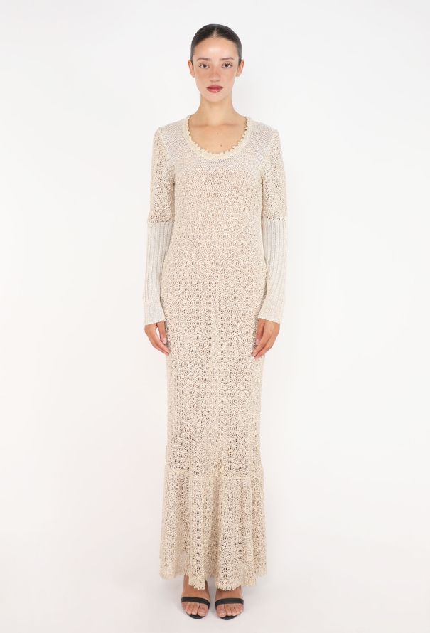 World Treasures Hand-Loomed Irish Linen Dress, 1970s - 2