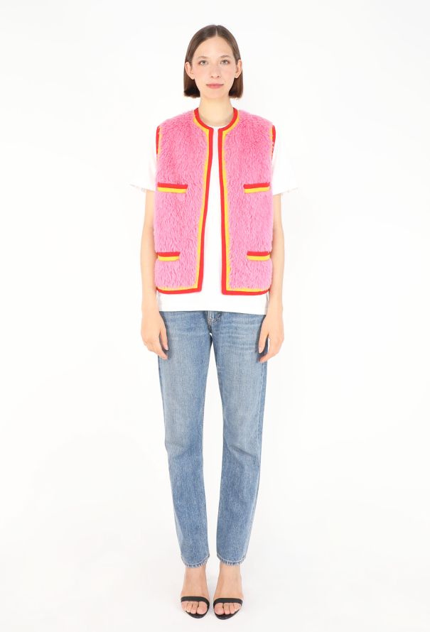 Chanel F/W 1994 Alpaca Fur ‘CC’ Vest - 5