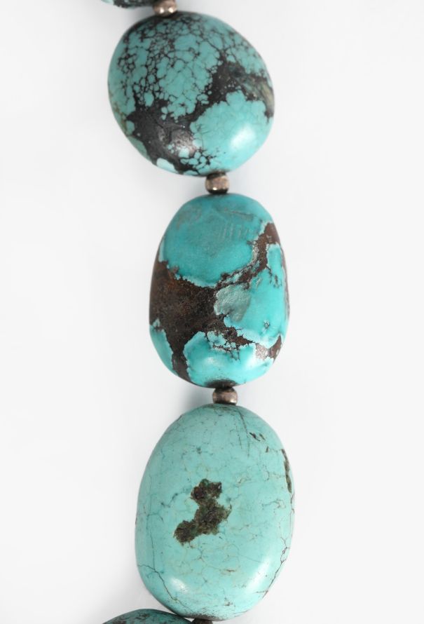 World Treasures Authentic Turquoise & Silver Necklace - 4