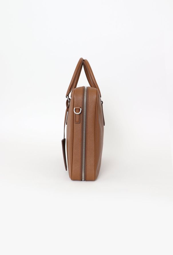 Prada Cannella Saffiano Briefcase - 6