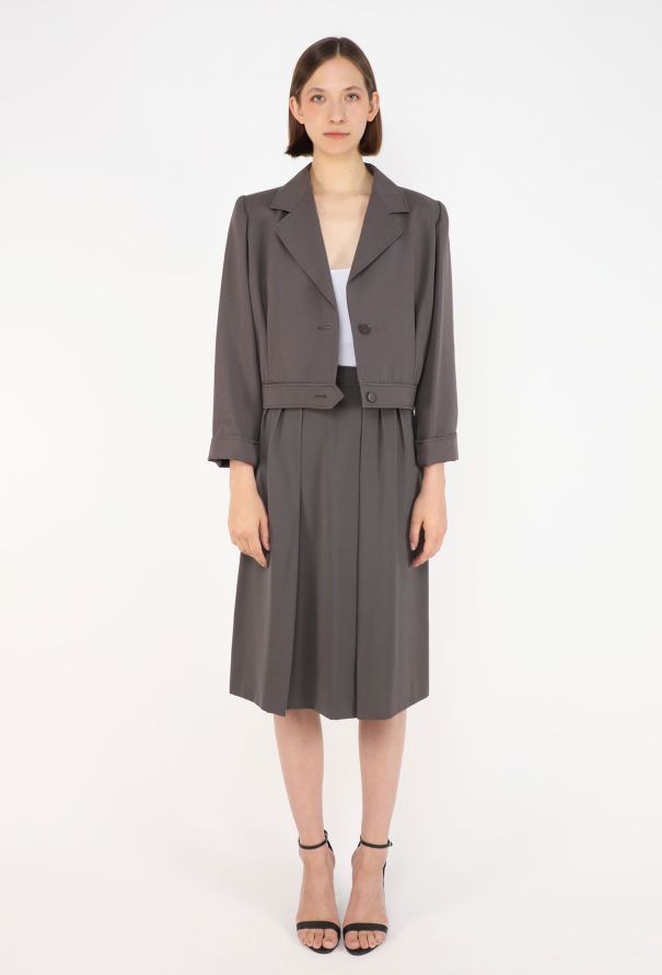 Saint Laurent Vintage Tailored Skirt Ensemble - 4