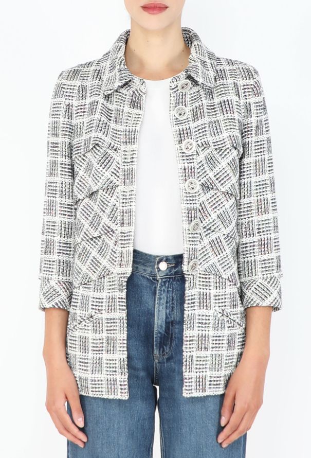 Chanel Iridescent Pleated Tweed Jacket, S/S 2018 - 6