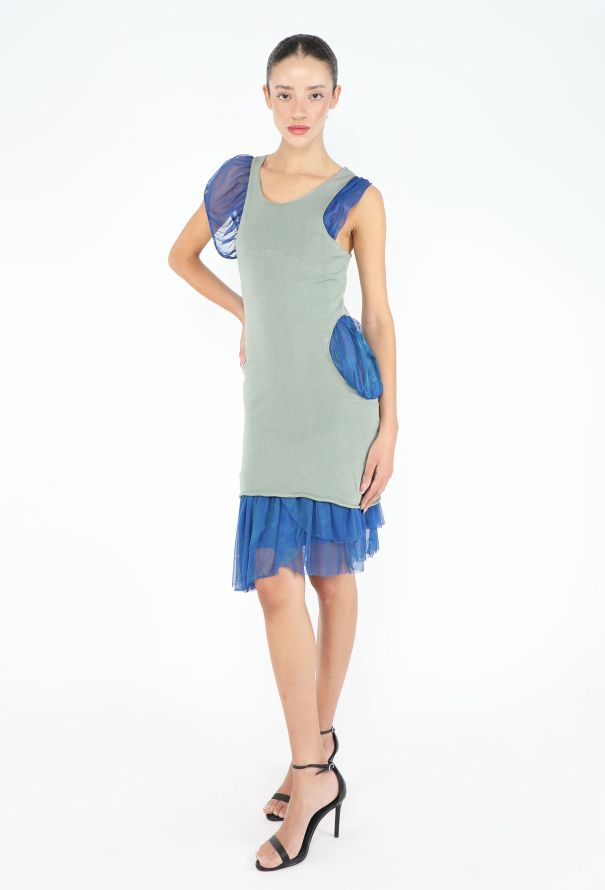 Helmut Lang Iconic S/S 2004 Overlay Cut-out Dress - 5