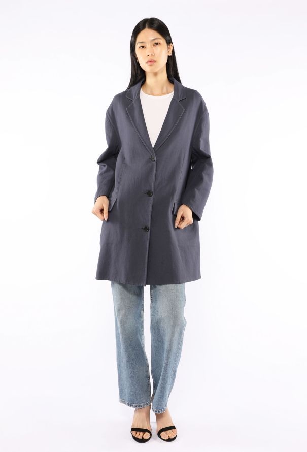 Prada Cotton Single Breasted Coat, 2023 - 2