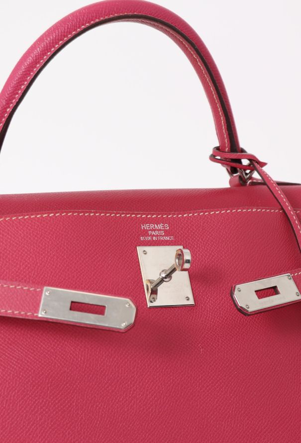 Hermès Rose Tyrien Epsom Kelly Retourné Verso 35 - 14 Hermès Rose Tyrien Epsom Kelly Retourné Verso 35 - 14