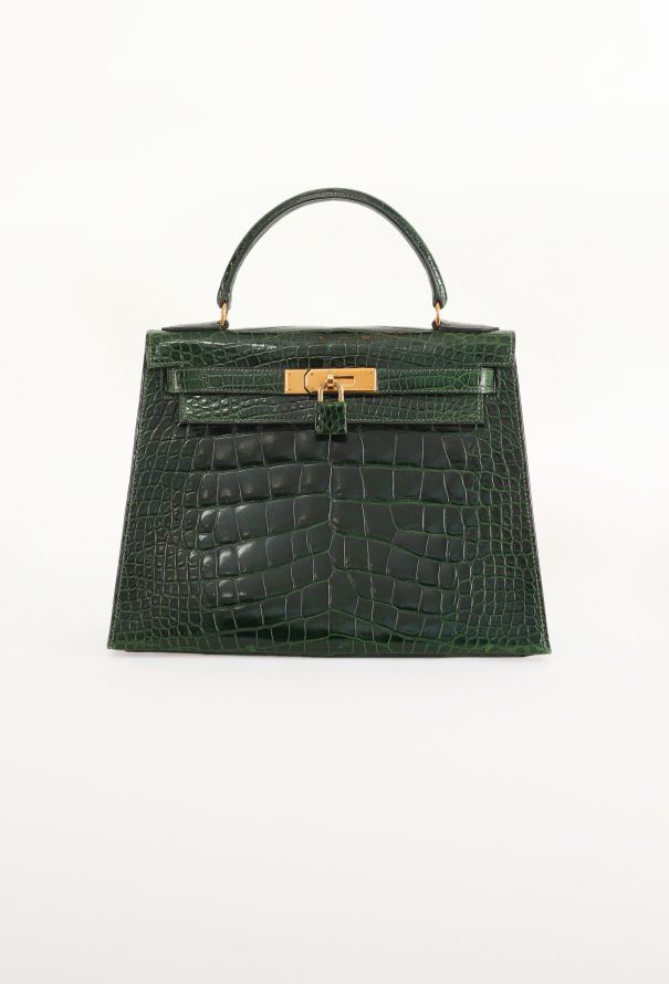 Hermès Vert Émeraude Alligator Kelly Sellier 28, 1992 - 1