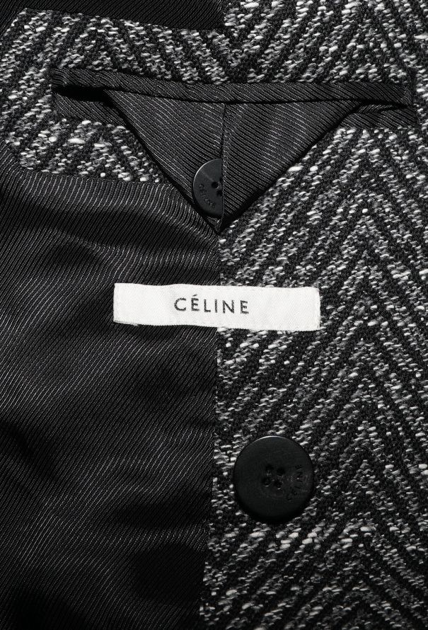 Céline 2018 Tailored Chevron Coat - 8
