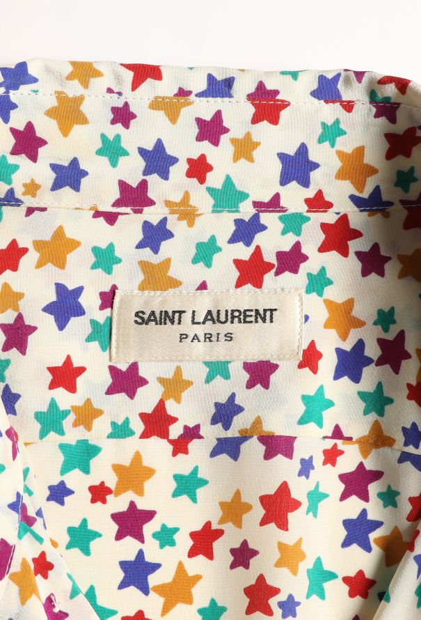 Saint Laurent Star Print Silk Blouse, 2015 - 6