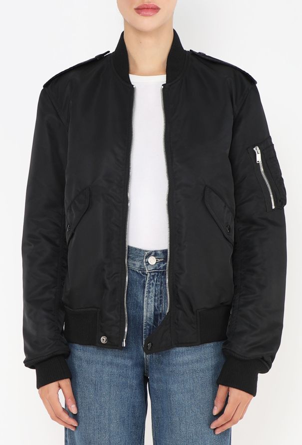 Saint Laurent Épaulette Bomber Jacket - 4