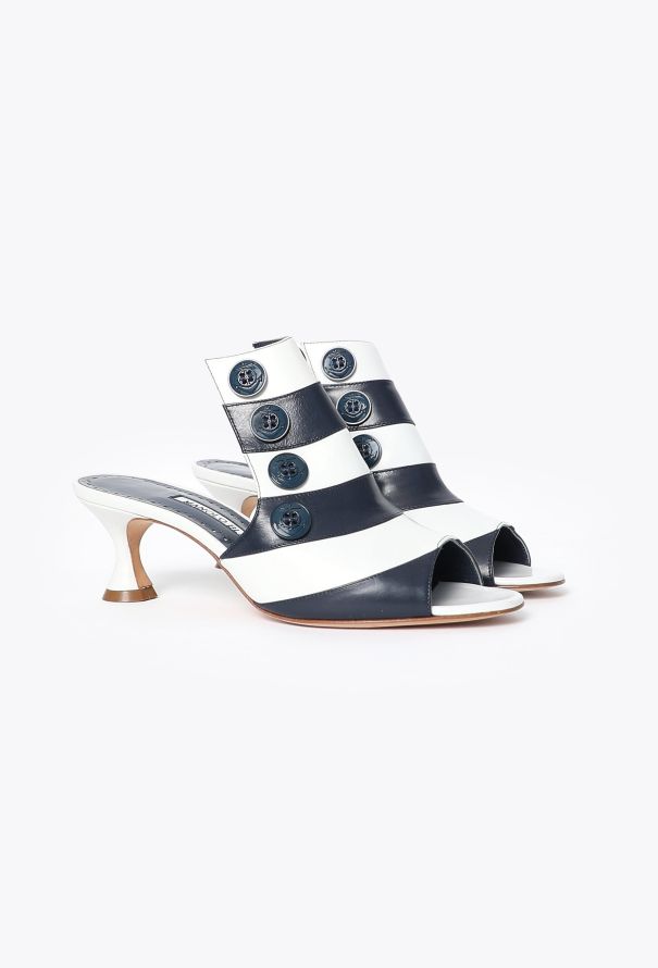 Manolo Blahnik Marinère Sailor Mules - 3