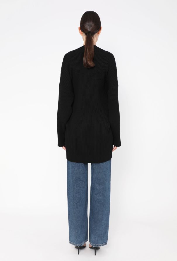 Balenciaga 2019 Oversized Ribbed Sweater - 4