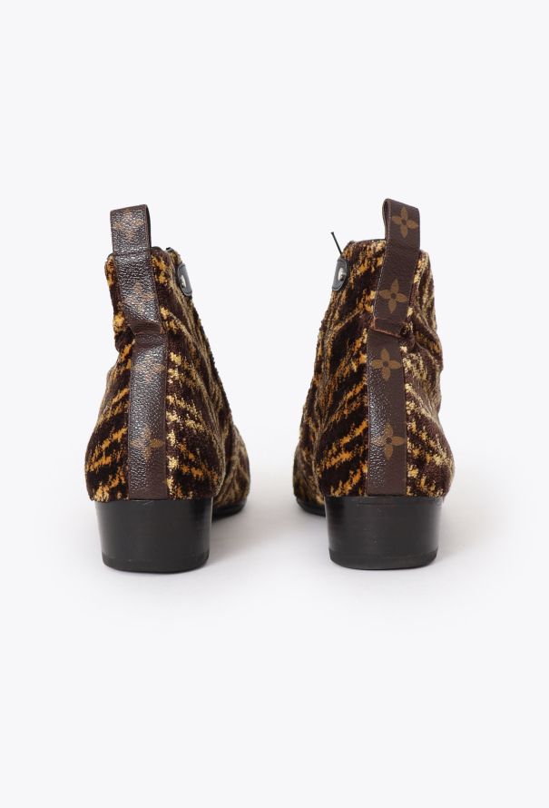 Louis Vuitton Pre-Fall 2015 Terrycloth Monogram Boots - 5