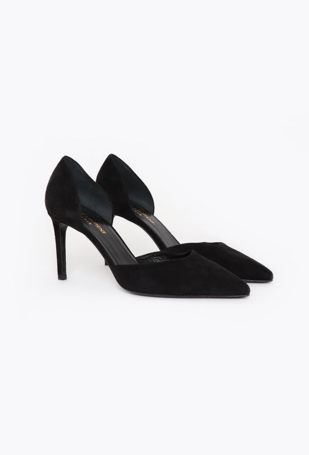 Saint Laurent Suede D'Orsay Pumps - 2 Saint Laurent Suede D'Orsay Pumps - 2